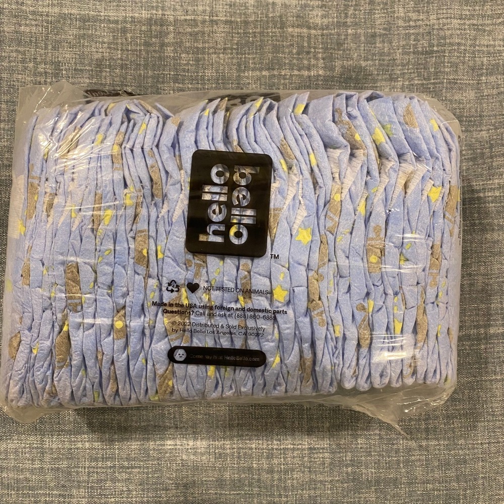 Hello Bello Premium Diapers Size 2 Jumbo Pack 30 Count Space UFO Print 10-16 lbs